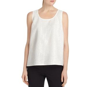 Lafayette 148 New York Cleo Sequin Linen Tank
